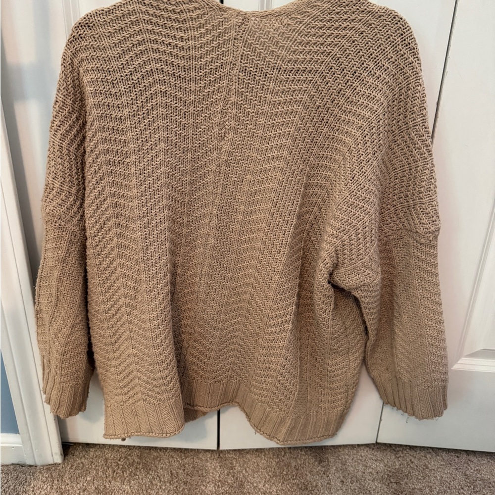 Cozy Tan Knit Sweater